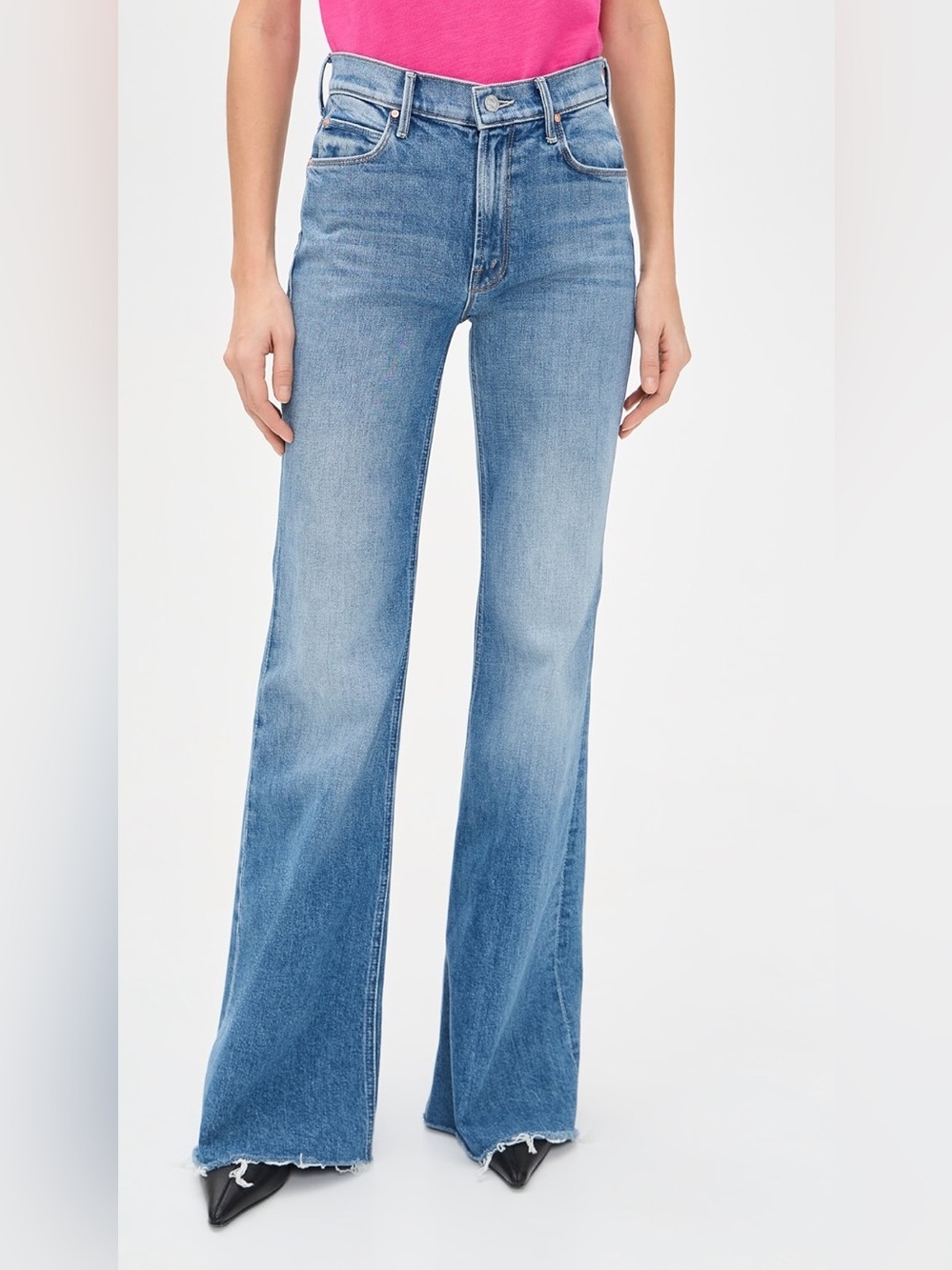 MOTHER The Doozy Fray Jeans in Heads or Tails